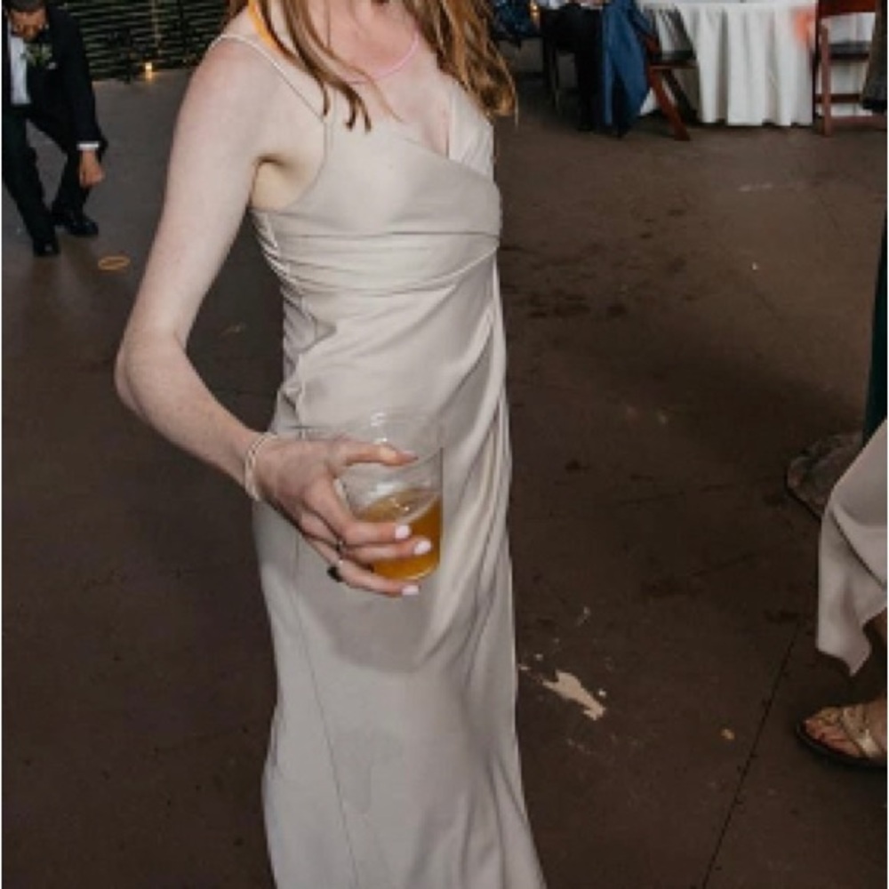 Cream bridesmaid dress